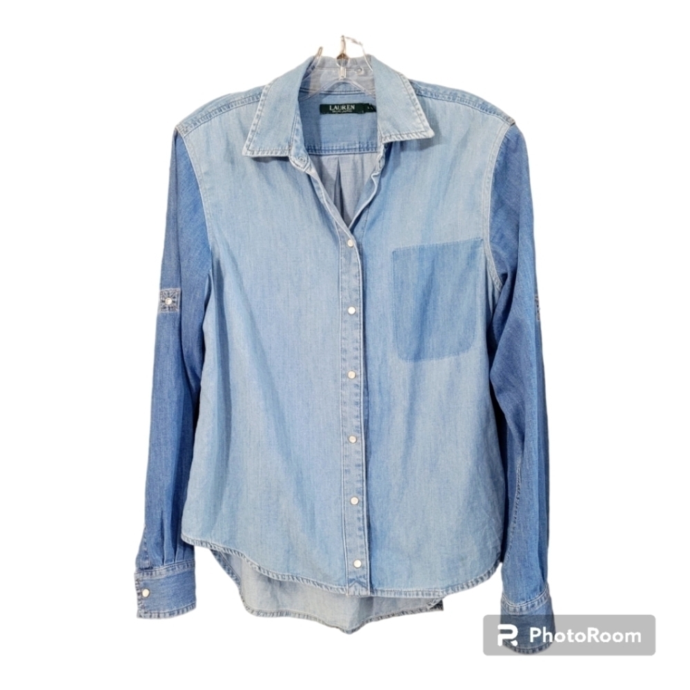 Lauren Ralph Lauren Light Blue Button Down Shirt